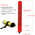 Diving Equipment Safety Signal Tube 1.8 M Inflatable Surface Marker Buoy